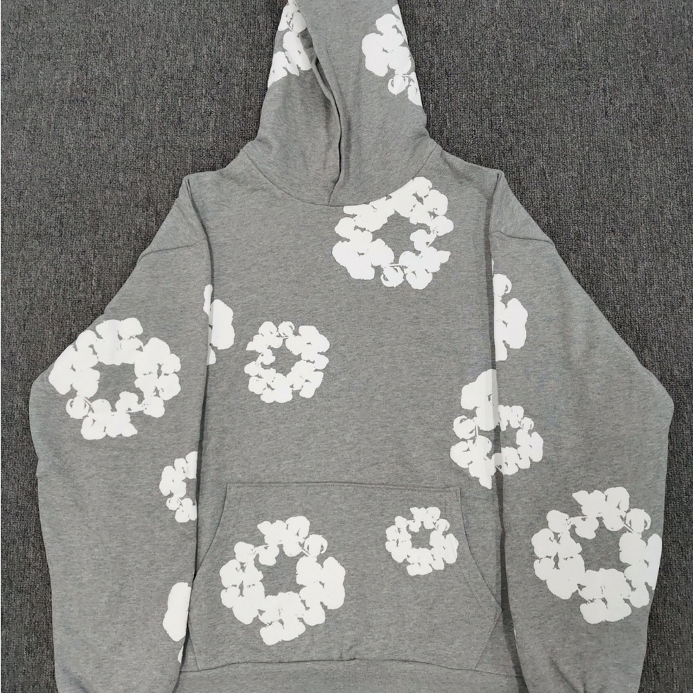 Denim Tears Grey Hoodie 95$